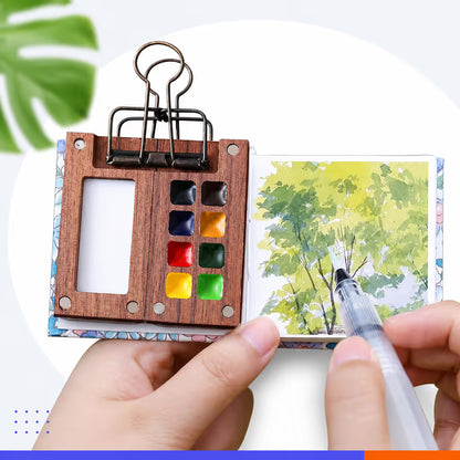 CanvasGo™ Portable Artist Watercolor Travel Set with Palette