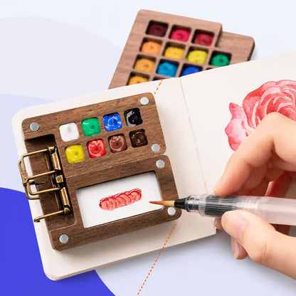 CanvasGo™ Portable Artist Watercolor Travel Set with Palette